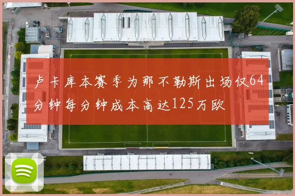 卢卡库本赛季为那不勒斯出场仅64分钟每分钟成本高达125万欧